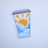 Coffee cup sun + water